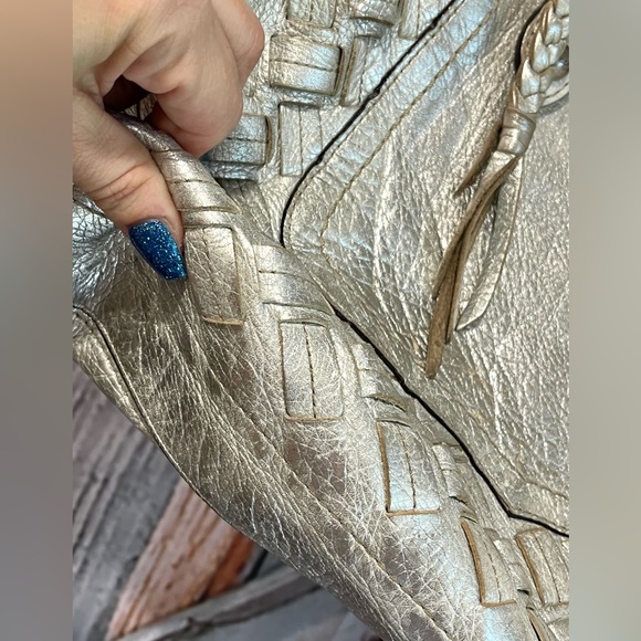 COACH THOMPSON Woven Metallic Juliette XL Bag # 11980 - Picture 7 of 13